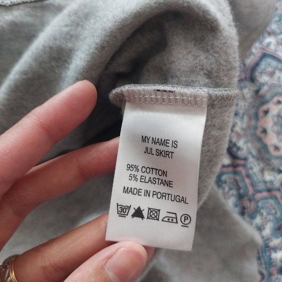 Ella & IL Gray Ruffled Jul Skirt Size Small NWT - Picture 7 of 10